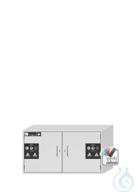 Cabinet SL.060.110.UB.2T Under bench cabinet for acids and alkaliswith 2 wing...