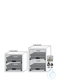 Equipment packages SL 2x HF.I.27353pull-out shelf AbZpanel melamine...