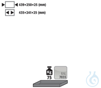 shelf sh.steel lam. for G90 B600 439x250x25 Shelf standardsheet steel...