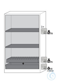Equipment packages Q90 2x HF.ML.5534shelf standardpowder-coated sheet...