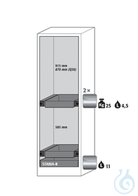 Equipment packages Q90 2x HF.I.22806_Ndrawer (standard)stainless steel...