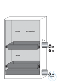 Equipment packages Q90 2x HF.I.22847_Ndrawer (standard)stainless steel...