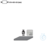 shelf sh.steel lam. for CS B1055 474x486x30 Shelfpowder-coated sheet...