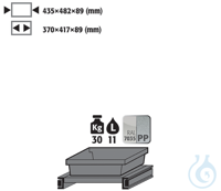 pull-out shelf sh.st. pow-coat./PP for CS B1055 435x482x94 Pull-out shelffor...