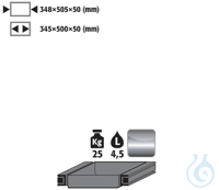 Auszugswanne Standard Q90/S90/S60 Auszugsw. rechts 25kg 5l ES 1.4301 roh Q90...