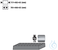 perforated insert st.steel 1.4016 raw for Q90/Q30 B900 717x482x63 Perforated...