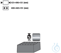 perforated insert st.steel 1.4016 raw for Q90/Q30 B600 431x496x151 Perforated...