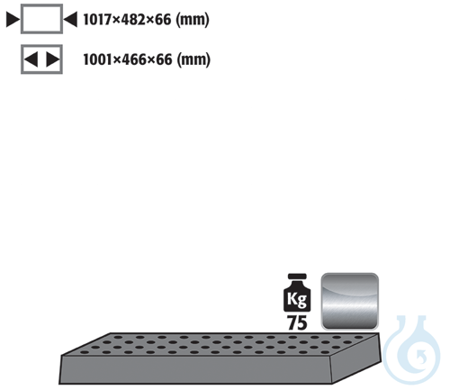 Lochblecheinsatz f. STAWA-R ES 1.4016 roh fuer ...