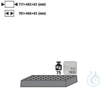 Lochblecheinsatz Standard Q90/Q30/S90 Lochblech f. STAWA-R 75kg St.bl....