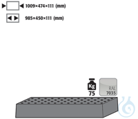 perforated insert Height = 111 mm sh.steel lam. for Q90/Q30 B1200...