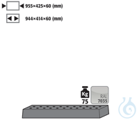 perforated insert sh.steel lam. for UB90/UB30 B1100 955x425x60 Perforated...
