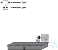 Einlegewanne UB90/UB30/E/EP/EM PP roh Einlegewanne für Wannenboden/Auffangwanne...