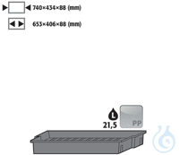 sump inliner for shelf PP raw for UB90/UB30 B890/1400 740x434x88 Sump...