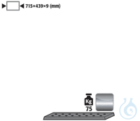 perforated insert st.steel 1.4016 raw for S90/S30 B890/1400 717x436x9...