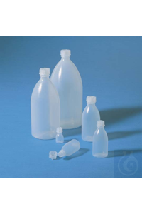 Stand-Flasche PE-LD 10 ml natur/durchscheinend, mit dichtem Schraubverschluss.