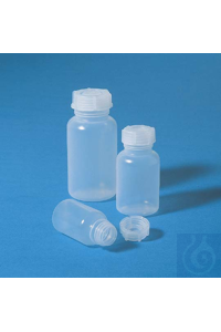 Weithals-Flasche PE-LD 50 ml natur/durchscheinend, mit dichtem...