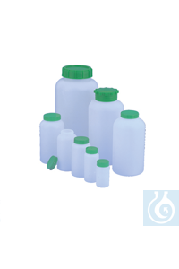 Weithals-Flasche PE-HD 1500 ml natur, Schraubverschluss aus Polypropylen (PP)...
