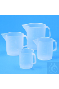 Messbecher PP 1000 ml natur/durchscheinend, niedrige Form, mit farbloser...