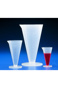 Messzylinder konisch PP 250 ml natur/durchscheinend, mit gravierter, gut...