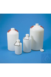 Industrie-Flasche PE-HD 5 lt natur/durchscheinend, zylindrisch, mit einem...