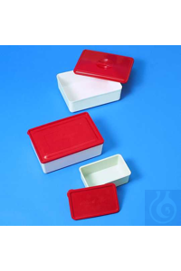 Vorratsdose PS/PE-LD 1,5 lt formschöne Ausführung, Unterteile weiss, Deckel...