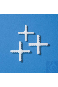 Kreuzverbindungsstück POM ø 4-5 mm weiss, sehr starke Ausführung,...