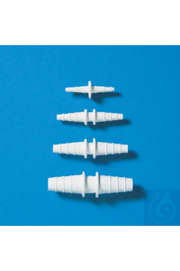 Schlauch-Verbindungsstück PP ø 4-6 mm weiss, mit konischen Enden....