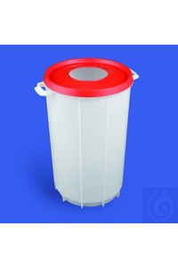 Abfallbehälter PE-LD 36 lt weiss, robust, mit zwei seitlichen Traggriffen und...