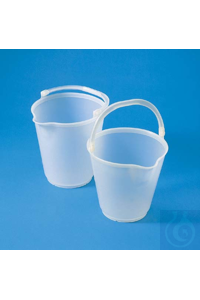 Industrie-Eimer PP 12 lt naturfarbig, sehr fester Eimer mit vorzüglicher...