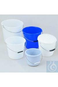 Vielzweck-Eimer PP 5 lt, blau in runder, leicht konischer und fester...