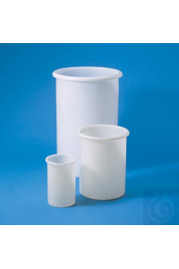 Zylindr. Norm-Behälter PE-LD 55 lt natur/durchscheinend. In nahtloser...