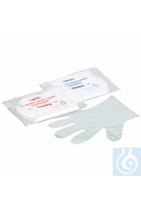 Wegwerf-Handschuhe PE Damengrösse Hergestellt aus weicher, transparenter,...