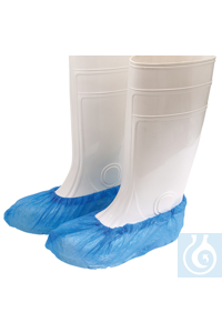 Schuh-Überzüge CPE 40 cm blau aus blauer, elastischer, rutsch- und...