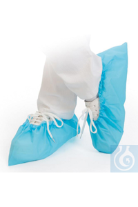 Schuh-Überzüge CPE 41 cm blau, ANTI SLID Extrem rutschhemmendblaue Überschuhe...