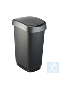 Abfalleimer TWIST 10 lt, schwarz/dunkels Sauber und geruchsdicht...