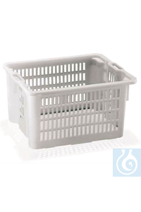 Transportkorb 50 lt, PE-HD Grosse, robuste, weisse Körbe aus...