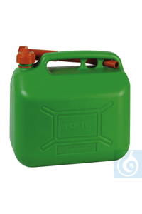 Benzinkanister 5 lt, PE-HD Robuste Benzinkanister, gefertigt aus grün...