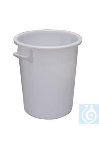 Universalbehälter weiss, 35 lt, PE-HD Runde, weisse Tonnen. Gefertigt aus...