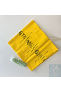 Flachbeutel mit wasserdichter Bodennaht Set bestehend aus 50 gelben...