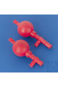 Sicherheits-Pipetierball 10 ml rot, aus Naturkautschuk mit hoher Elastizität....