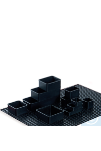 Lagerbox schwarz 59x59x49 mm Verpackungs- und Ordnungssystem für die...
