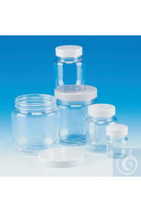 Schraubdeckel-Dosen PS, 120 ml Universell einsetzbare Dosen aus glasklarem...