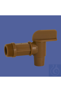 Auslaufhahn 3/4'' braun, PE-LD Zum universellen Einsatz auf starren...