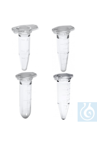 Safety-Cap Reaktionsgefässe PP, 0,5 ml Stabile Deckelverriegelung der...