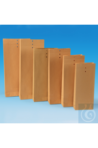 Faltenbeutel 110x275mm, Papier Unsere Musterbeutel, gerillt und gelocht,...