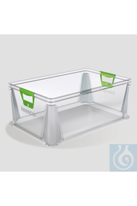 Eurobox PP, 20 lt Transparente Euronorm-Behälter aus robustem Polypropylen...