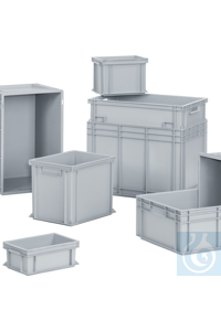 Newbox 300x200x120mm, PP Der Euro-Norm Behälter geschlossen der Serie Newbox...