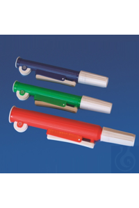 Pipettierhilfe 2 ml blau einfach und rasch, nur mit einer Hand bedienbar....