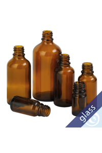 Enghalsflasche Braunglas 5 ml Flaschen aus Braunglas HKL III mit GL18...