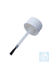 Pinselmontur GL18 10 ml weiss Weisse Pinselmonturen mit schwarzem Pinsel....